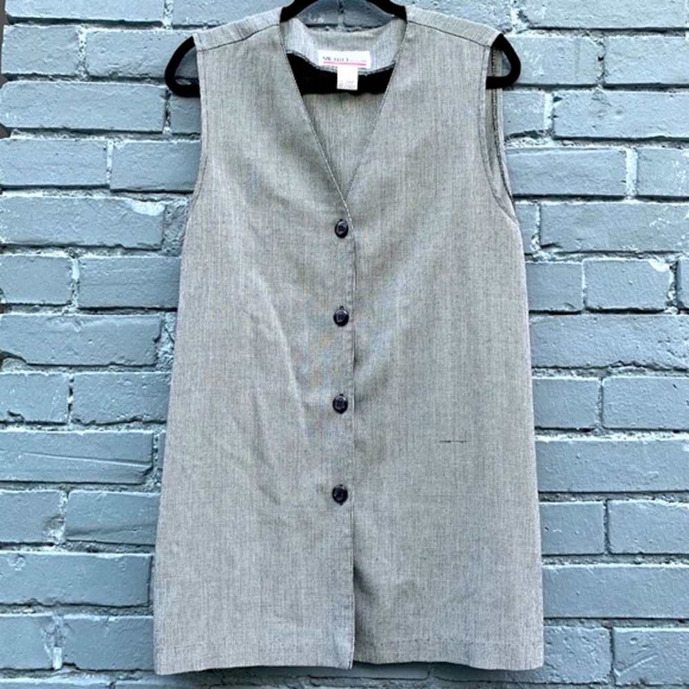VINTAGE Micro Houndstooth METRO New York Tunic Art Deco MCM Mid-Century Modern